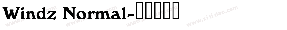 Windz Normal字体转换
